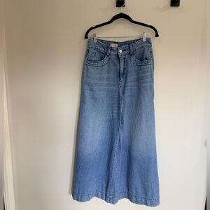 Pilcro Anthropologie Wide Leg Cropped Jeans Size 28